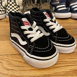 NWOB baby zip up slip on vans